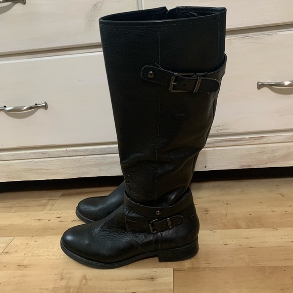Arturo Chiang Black Riding Boots Size 6 - Picture 3 of 6